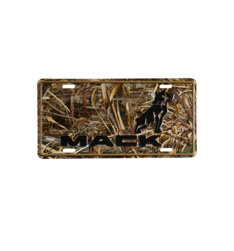 Mack Camo License Plate